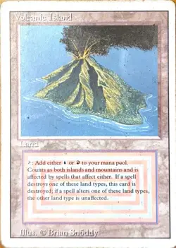 Magic the Gathering: Volcanic Island Revised Edition Dual Land Reserved List - Image 1