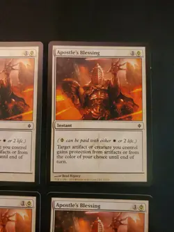 4x Apostle's Blessing New Phyrexia NM Magic The Gathering MTG Tcg X4 4 Playset - Image 3