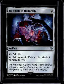 Talisman of Hierarchy - 365 - FIC - NM - MTG Magic the Gathering - Image 1