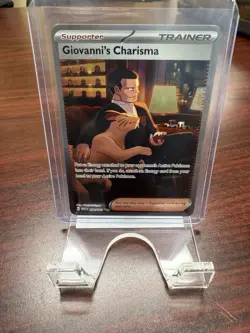 Pokemon TCG Giovanni's Charisma Holo Card 204/165 Near Mint Condition - Image 1
