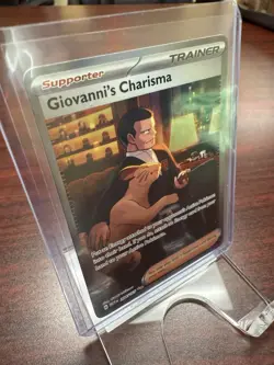 Pokemon TCG Giovanni's Charisma Holo Card 204/165 Near Mint Condition - Image 2
