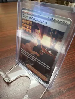 Pokemon TCG Giovanni's Charisma Holo Card 204/165 Near Mint Condition - Image 3