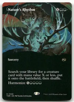 Nature's Rhythm (Borderless) #349 (NM) Tarkir Dragonstorm TDM Magic MTG - Image 1