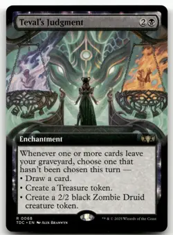 Teval's Judgment (Extended Art) #68 (NM) Tarkir Dragonstorm TDC Magic MTG - Image 1