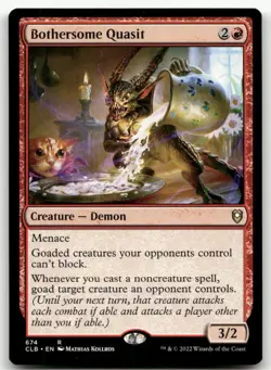 Bothersome Quasit #674 (NM) Baldur's Gate CLB Magic MTG - Image 1