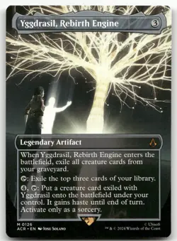 Yggdrasil, Rebirth Engine (Borderless) #126 (NM) Assassin's Creed ACR Magic MTG - Image 1
