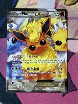 Flareon EX - RC28/RC32 Generations Radiant Collection Ultra Rare Pokemon Card NM - Image 1