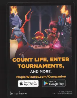 Human Soldier Token (0001) 1 Magic: the gathering The Lord of The Rings NM - Image 2