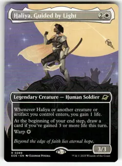 HALIYA, GUIDED BY LIGHT (BORDERLESS) #289 MTG EDGE OF ETERNITIES RARE - Image 1