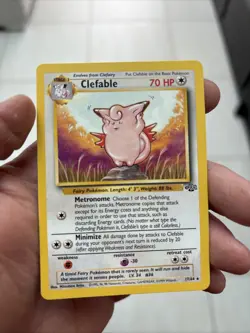 1999 Vintage Pokemon Clefable 17/64 Jungle Non Holo NM Condition Rare - Image 1