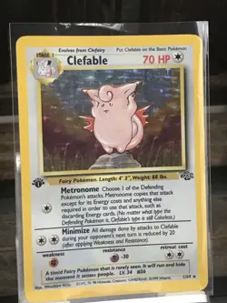 Pokemon 1st Edition Clefable 1/64 HOLO Jungle pokemon Set 1999 - Image 2