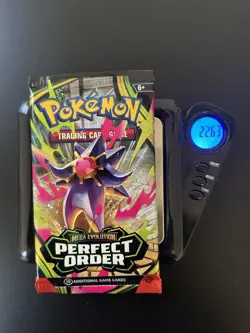 HEAVY 22.63 Pokemon TCG Perfect Order Booster Factory Sealed Maybe God PackU - Image 1