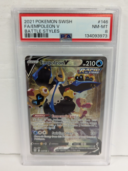 2021 Pokemon SWSH#146 FA/Empoleon V Battle Styles PSA 8 - Image 1