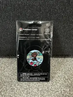 Paldean Wooper Pokemon Monthly Pins: Habitat Pin (1 of 12) New and Sealed - Image 1