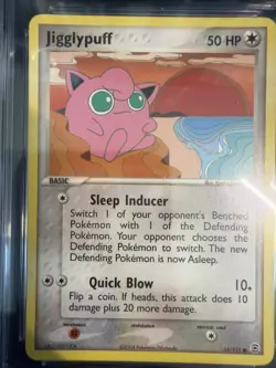Jigglypuff (CGC Graded Mint 9) Fire Red & Leaf Green 65/112 Pokemon Card (2004) - Image 2