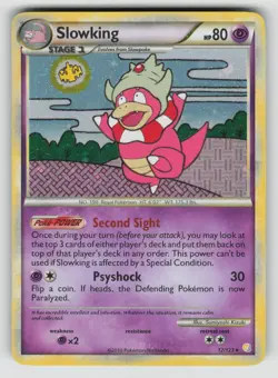 Slowking 12/123 Holo Rare HeartGold & SoulSilver Pokemon Holo NM - Image 1