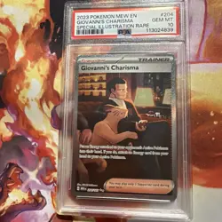 Giovanni's Charisma 204/165 Illustration Rare Pokemon 151 #204 GEM MINT PSA 10 - Image 1