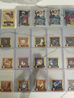 Artbox Series Pokemon Stickers Vintage Lot Charizard Gengar Meiji Carddass PSA - Image 3
