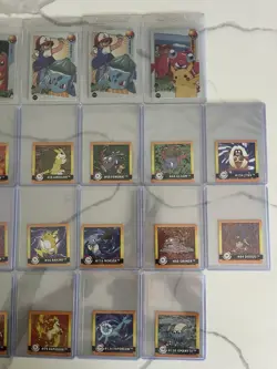 Artbox Series Pokemon Stickers Vintage Lot Charizard Gengar Meiji Carddass PSA - Image 4