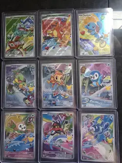 Pokemon First Partner illustration complete Promo Set - 30th Anniversary stamp - Image 1