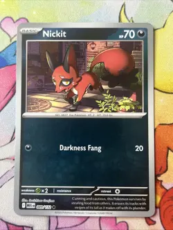 Nickit 089/132 Common Reverse Holo - Pokemon TCG Mega Evolution - NM - Image 1