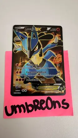 Lucario EX (107 Full Art) 107/111 XY Furious Fists Pokemon TCG - Image 3