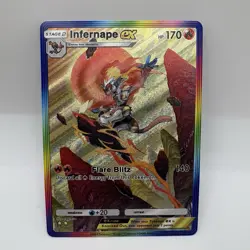 Infernape EX Pokemon TCG Pocket Illustration Rare Immersive Textured Holo Custom - Image 1