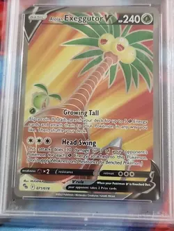 Pokemon Go 2022 Alolan Exeggutor v Full Art #071 PSA 10 - Image 3