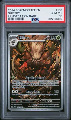 Shiftry # 163/162 IR | Pokemon TCG - 2024 Temporal Forces | PSA 10 GEM MT - Image 1