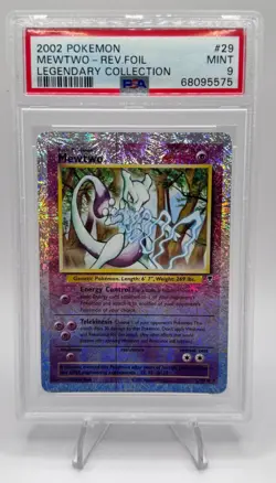 PSA 9 Mewtwo Reverse Holo 29/110 Legendary Collect. Pokemon 2002 - Image 1