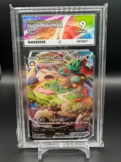 Pokemon TCG | Snorlax VMAX 142/202 Swsh01: Sword & Shield Holo ACE 9 MINT - Image 1