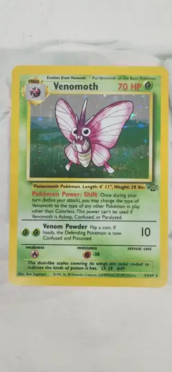 Pokemon TCG Venomoth 1999 Holo Rare 13/64 stage 1 - 70HP - Image 1