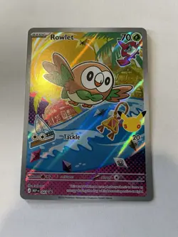 Rowlet 043 First Partners Promo Illustration Rare 30th Anniversary Pokemon TCG - Image 1