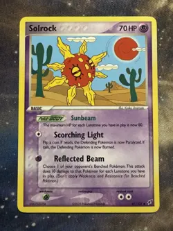 Pokemon TCG Solrock 47/107 Deoxys Regular - Image 1