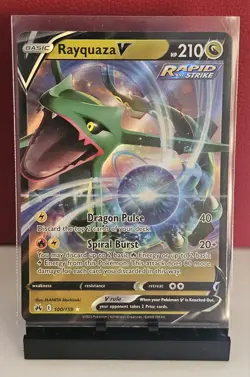 Rayquaza V Crown Zenith Full Art Pokemon TCG 100/159 Ultra Rare - Image 1