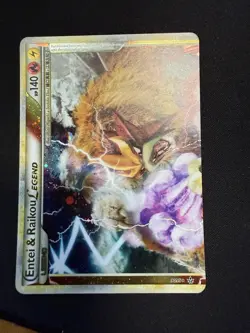 2010 Pokemon Unleashed Entei & Raikou LEGEND Set: 90/95 & 91/95 Top & Bottom Lp - Image 4