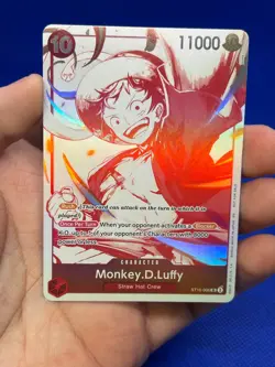 One Piece 3rd Anniversary Treasure Campaign Pack Monkey D Luffy ST10-006 NM - Image 2