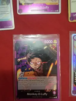 One Piece TCG Custom Purple Monkey.D.Luffy Deck Ready to Play Straw Hat Crew - Image 1