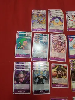 One Piece TCG Custom Purple Monkey.D.Luffy Deck Ready to Play Straw Hat Crew - Image 5