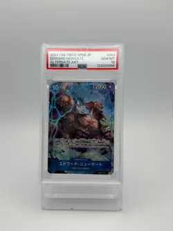 2024 One Piece EDWARD NEWGATE SR ALT ART PSA 10!! GEM MT #OP08-043 - Image 1