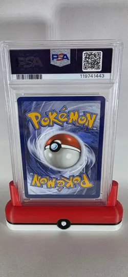 2025 Pokemon Prismatic Evolutions English Vaporeon Master Ball Reverse Holo PSA9 - Image 2