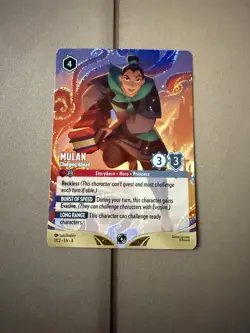 Mulan Charging Ahead Non Foil Promo Disney Lorcana Challenge DLC 7/C2 NM - Image 1