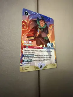 Mulan Charging Ahead Non Foil Promo Disney Lorcana Challenge DLC 7/C2 NM - Image 2