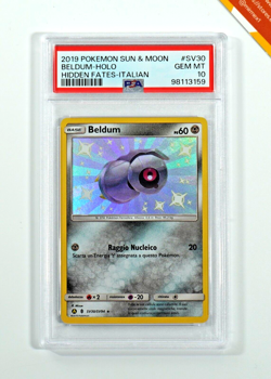 Pokemon PSA 10 Beldum #SV30 Destino Sfuggente Sole & Luna 2019 Italiano - Image 1