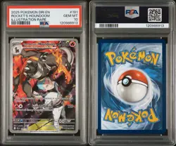 2025 POKEMON DRI ILLUSTRATION RARE #191 TEAM ROCKET'S HOUNDOOM PSA 10 - Image 3