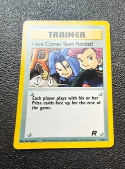 Pokemon TCG Team Rocket Holo Rare Card 15/82 Here Comes Team Rocket - NM - Image 3