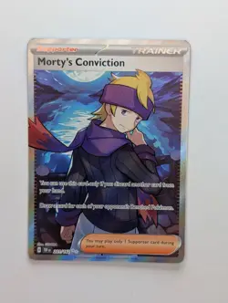 Morty's Conviction - 201/162 - Pokemon Temporal Forces Full Art Trainer Card NM - Image 1