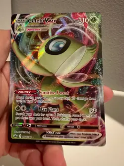 Celebi VMAX 008/198 Chilling Reign Full Art Ultra Rare Pokemon Card NM 1010#155 - Image 1
