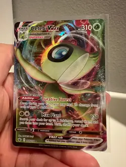 Celebi VMAX 008/198 Chilling Reign Full Art Ultra Rare Pokemon Card NM 1010#155 - Image 3