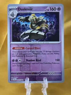 Dusknoir - 020/064 - Reverse Holo Rare - Shrouded Fable : Pokemon TCG - Image 1